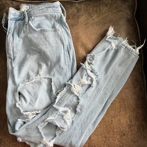 Hollister curvy high rise mom jeans